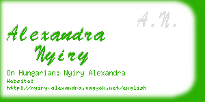 alexandra nyiry business card